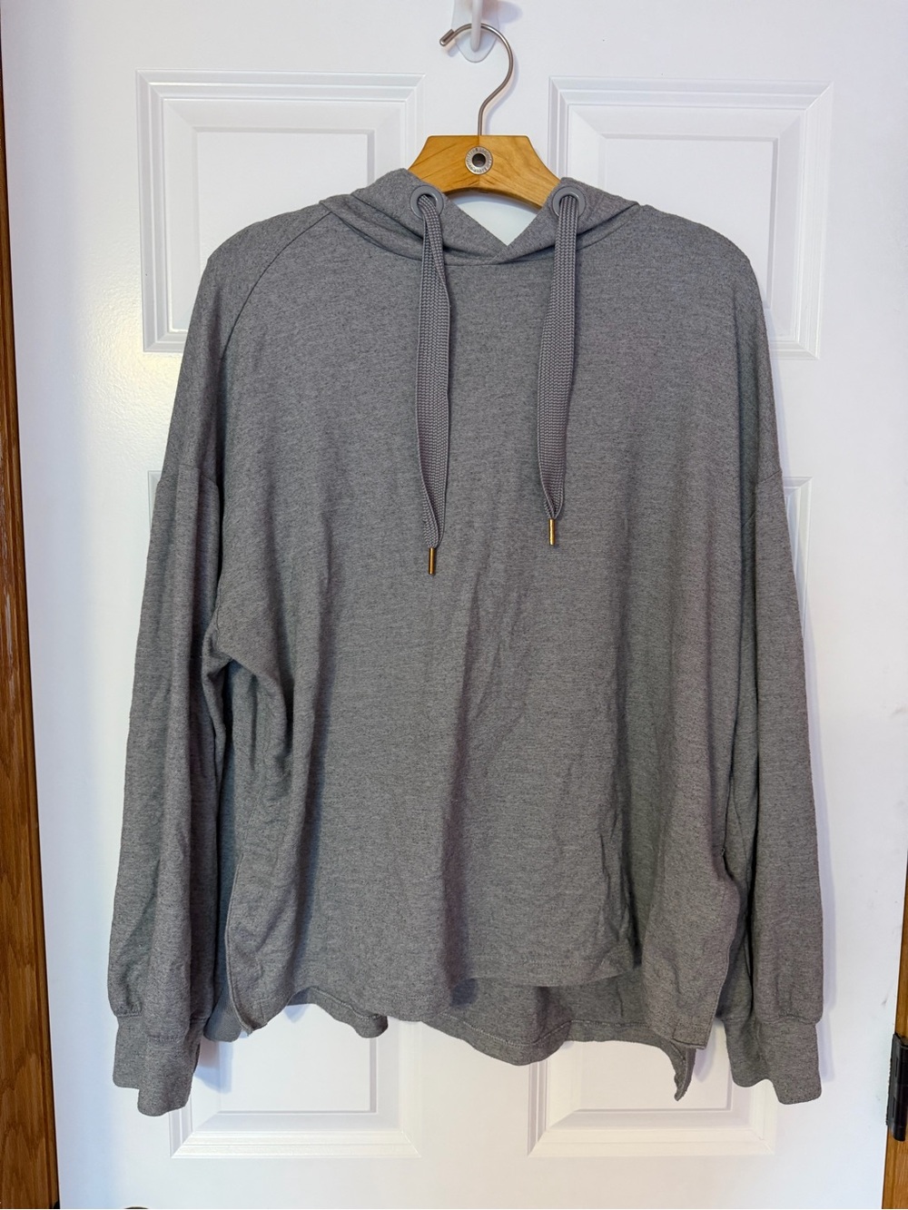 Avia Gray Lightweight Pullover Hoodie with Drawstring